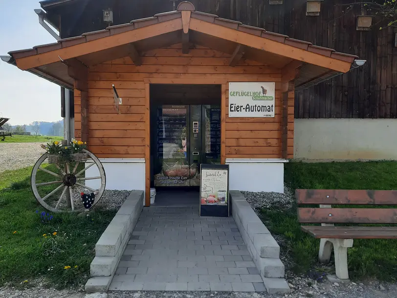 Eierautomat Geflügelhof Schuhmacher in Kirchberg an der Iller