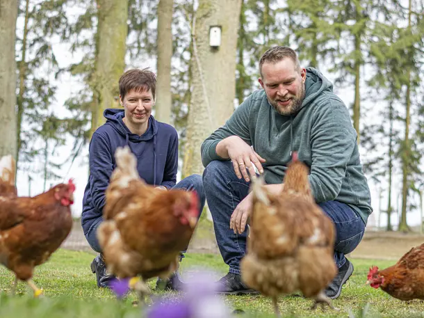 Glückshuhn Fam. Westermann - Verkaufsstand